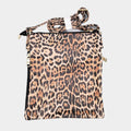 Women's Leopard Print Faux Leather Crossbody Bag – Animal Print Purse