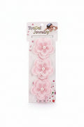 Kids Floral Lace Stretch Headband – Pearl Flower Elastic Hair Accessory