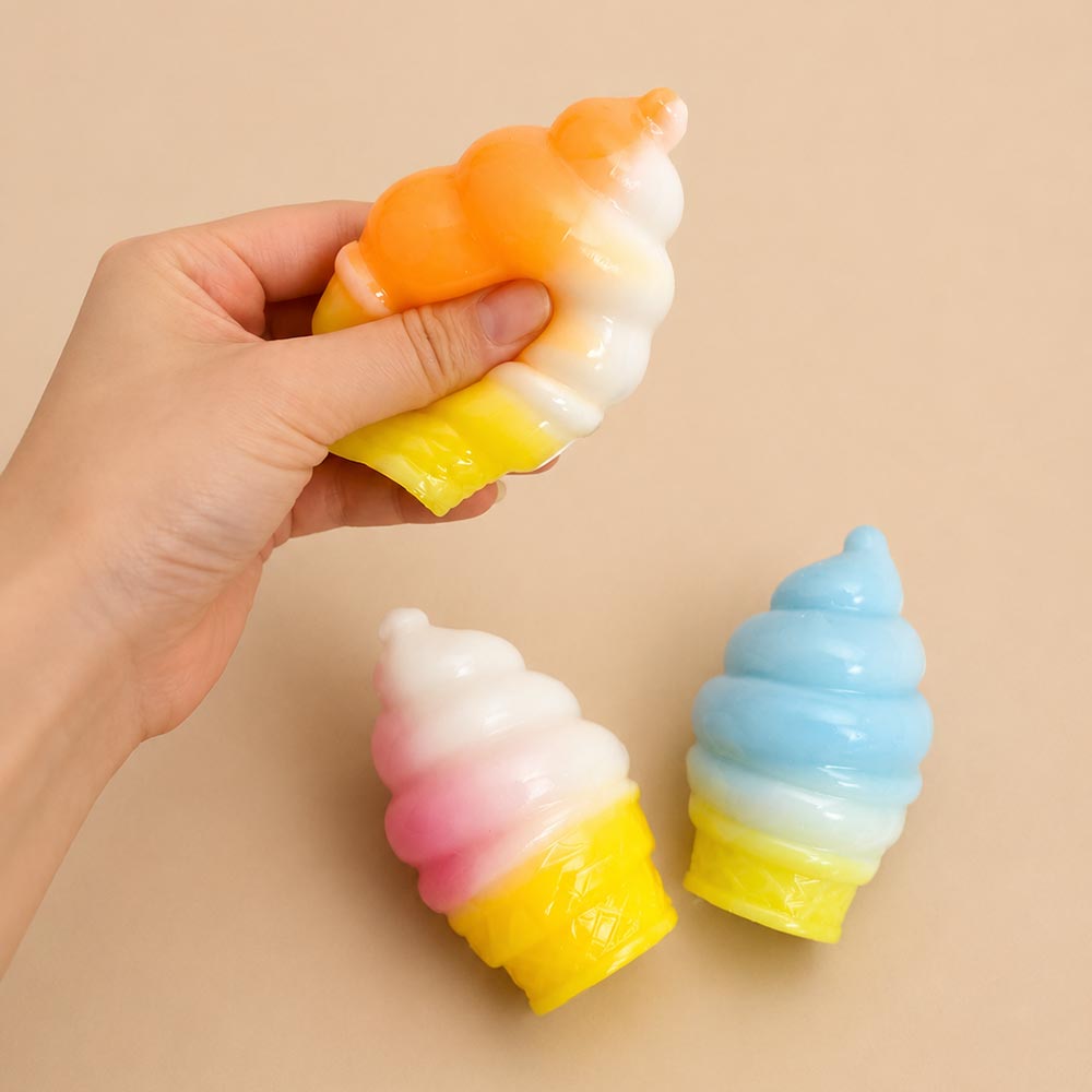 Women's Ice Cream Cone Squeeze Squishy Stress Relief Toy