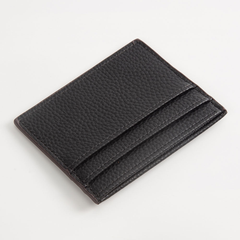 Women's Textured Faux Leather Card Case Wallet – Slim Card Holder