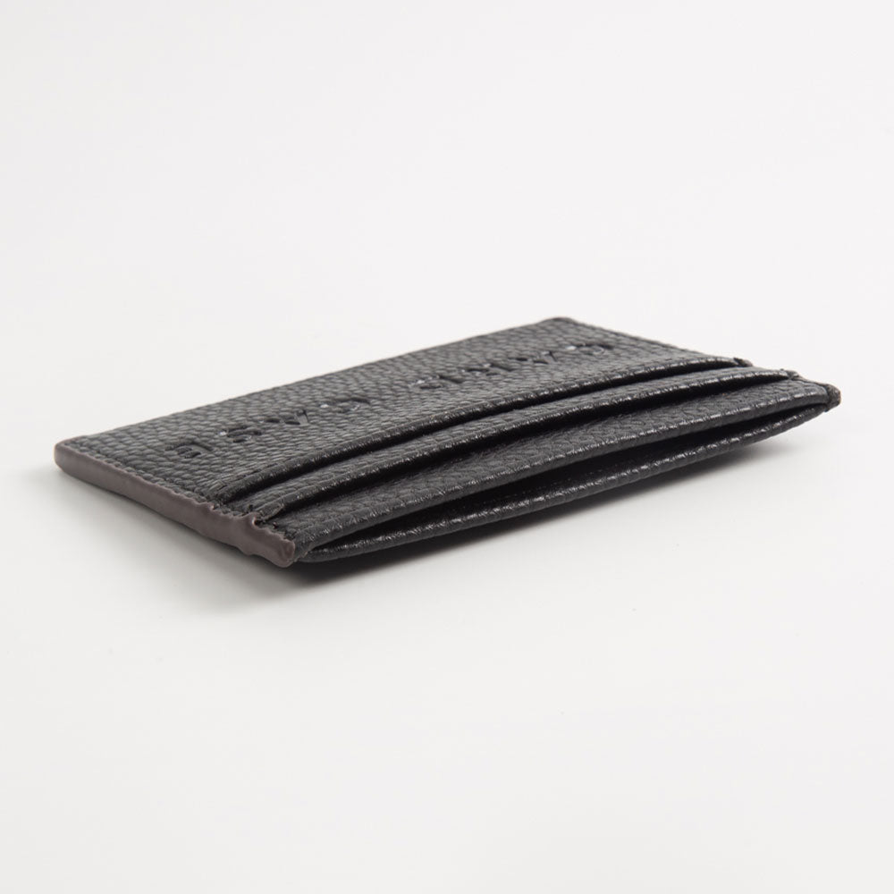 Women's Textured Faux Leather Card Case Wallet – Slim Card Holder