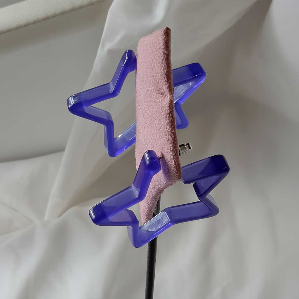 Blue Star Hoops - Display Stand Brightened