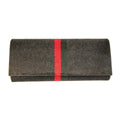 Multicolored Black Designer Style Rounded Clutch