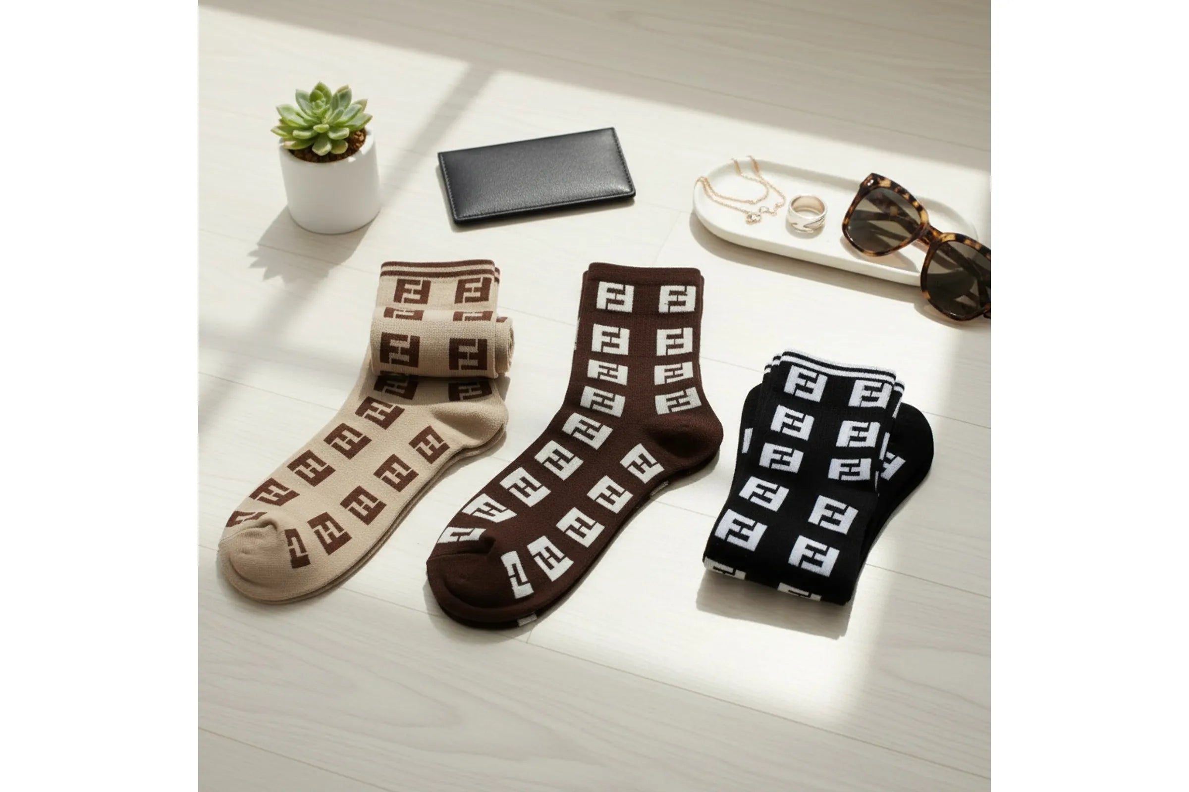 3-Pair Random Fashion Sock Bundle | Assorted Women's Quarter & Crew Styles