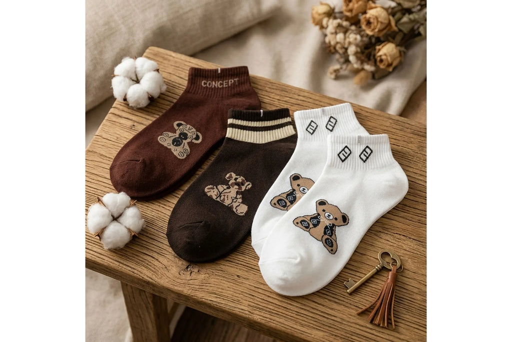 3-Pair Random Fashion Sock Bundle | Assorted Women's Quarter & Crew Styles