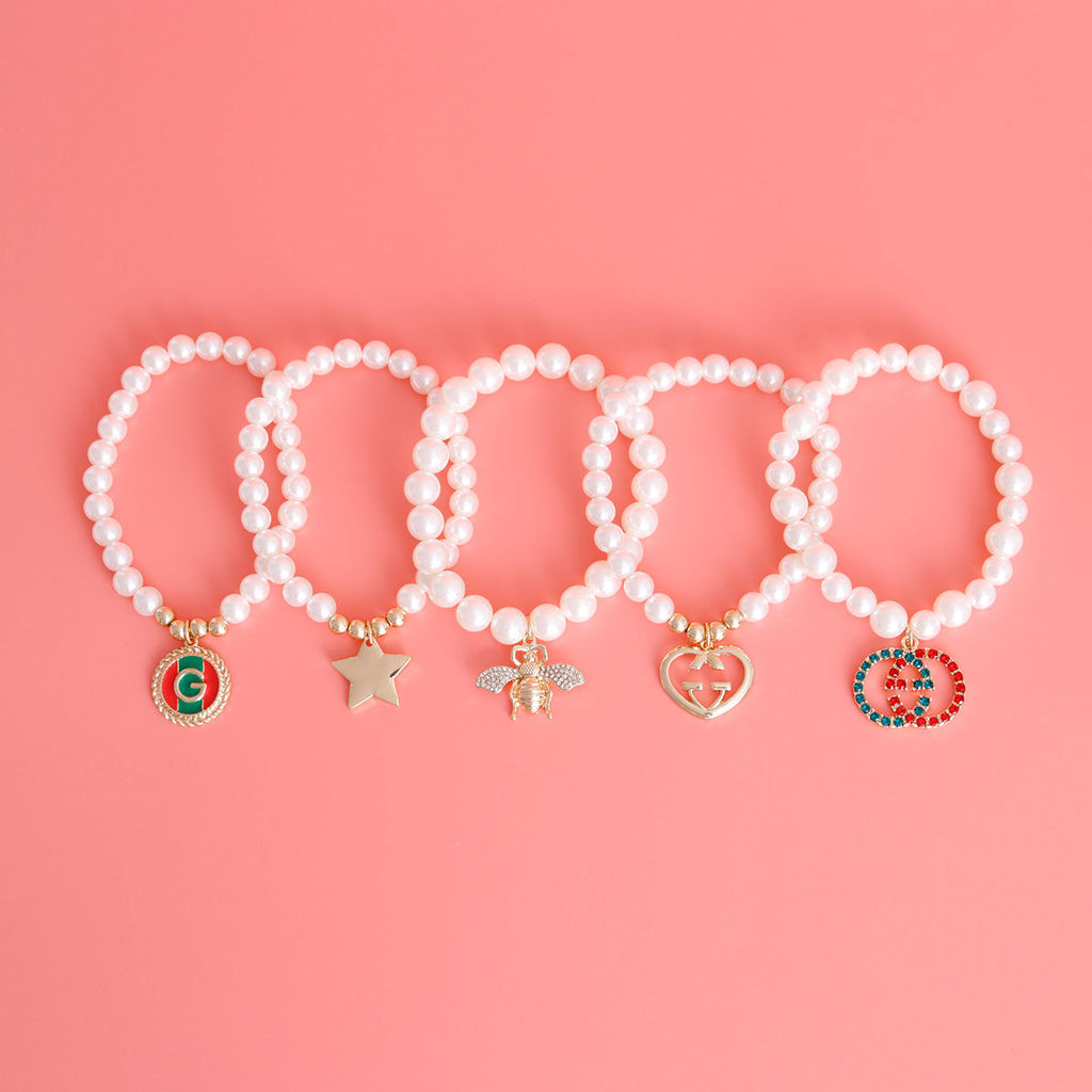 Cream Luxury Charm Bracelet