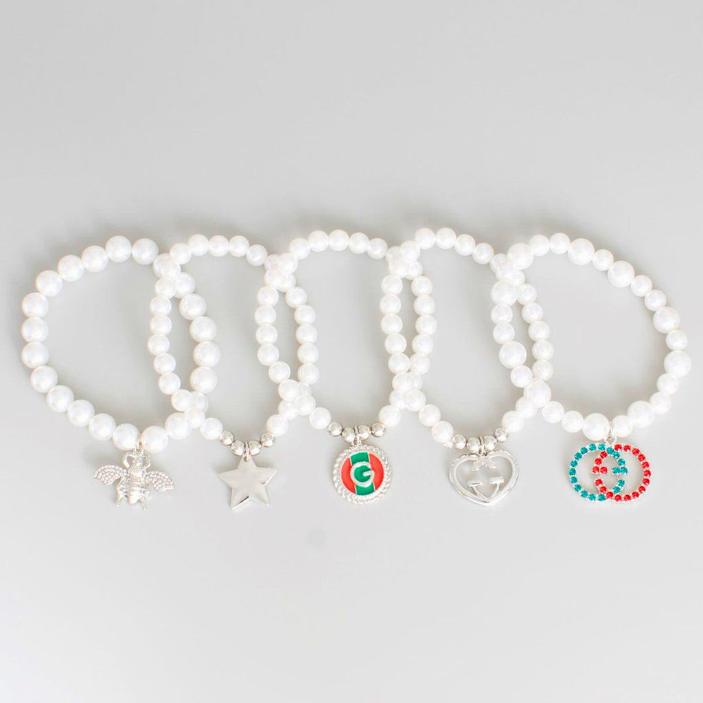 White Luxury Charm Bracelet