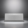 Clutch XLong Clear Rhinestone Flap Evening Bag