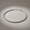 Mens 20in 8mm Stainless Steel Rope Chain