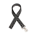 Black & Silver Rhinestone Bag Strap – Adjustable Clip-On Chain Strap for Women